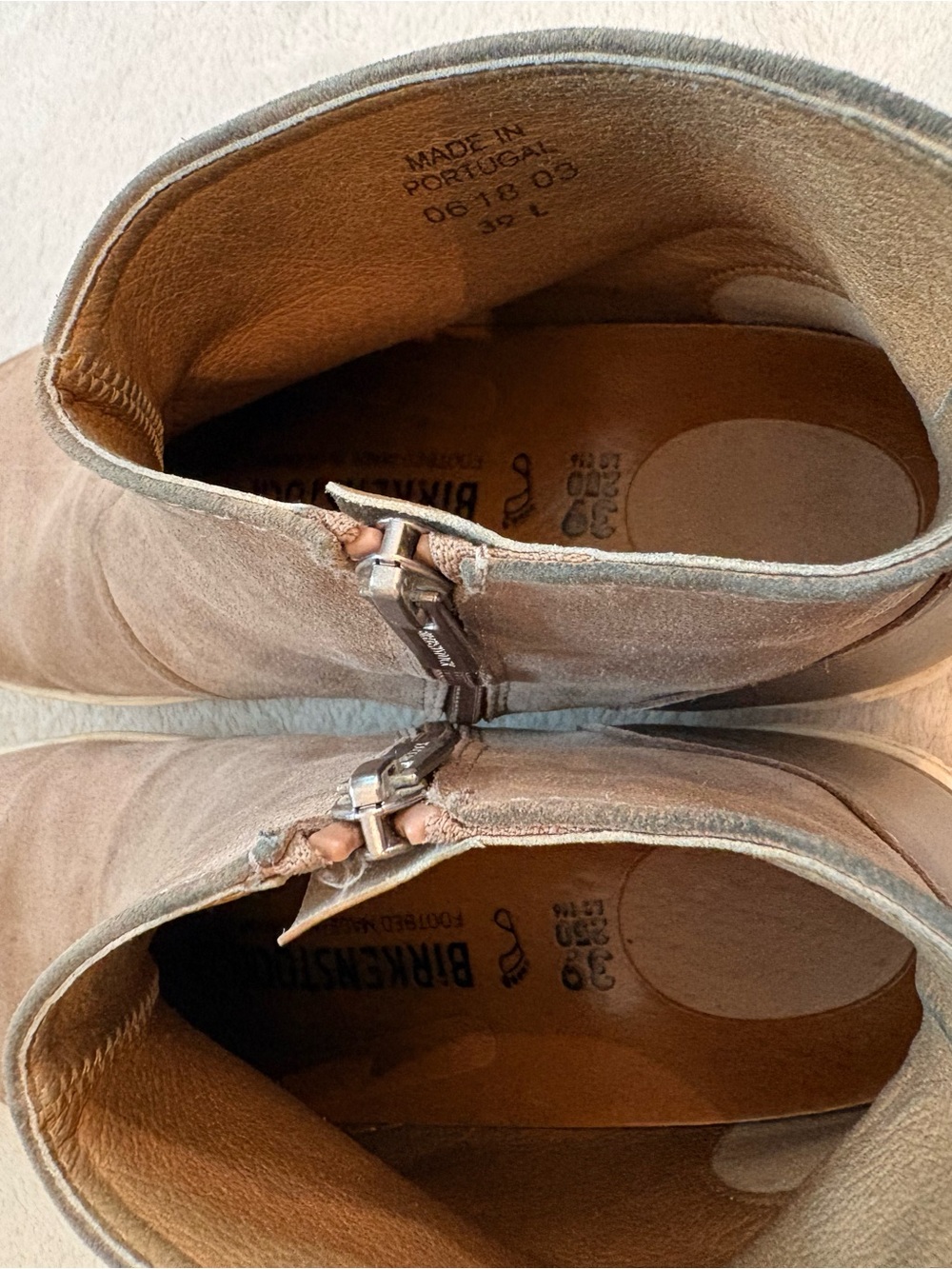 Birkenstock Women's Myra Suede Zip Ankle Booties in Tan Sz 39 - Picture 12 of 14